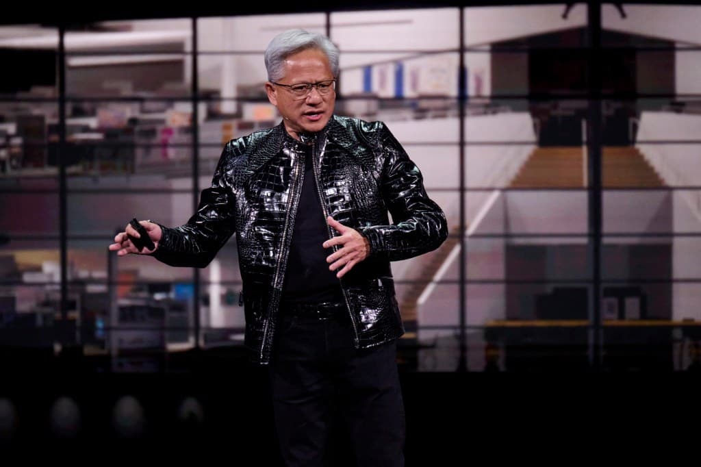 Getty photo of Nvidia CEO Jensen Huang, standing in for the industry alliance racing to write AI-agent security standards without the labs whose models keep breaching test boundaries